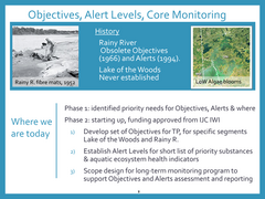 IJC watershed board project to recommend international water quality objectives, alert triggers, and monitoring program design